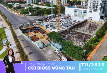 Tiến Độ CSJ Bioss Vũng Tàu Tháng 11/2025: Cập Nhật Xây Dựng Giai Đoạn 2 & 3 Dự Án CSJ Tower Vũng Tàu